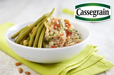 Image recette Salade de Haricots Verts Cassegrain et quinoa aux tomates confites et coriandre