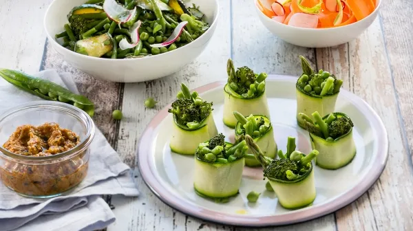 Image recette Canneloni de légumes verts façon jardin potager d'été