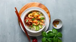 Image recette Crevettes coco-curry à la thaï avec la plaque Smartsense Whirlpool