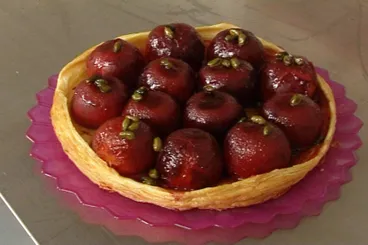 Image recette Tarte renversée aux prunes entières