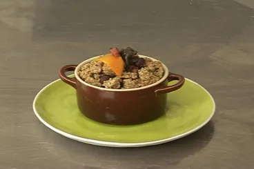 Image recette Cassolette d'escargots au sauternes, persillade en crumble