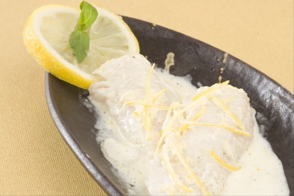 Filet de daurade mariné citron coco