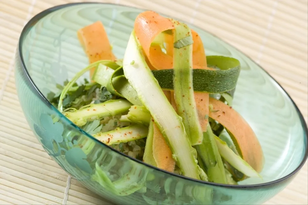 Image recette Salade de boulgour et tagliatelle de légumes croquants