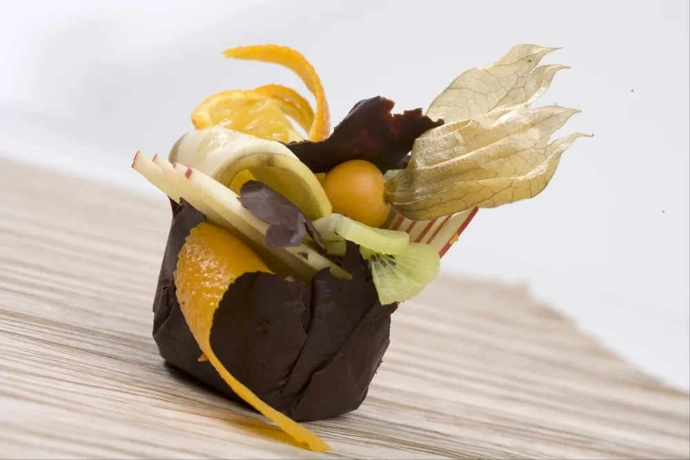 Image recette Coques de chocolat aux fruits de décembre