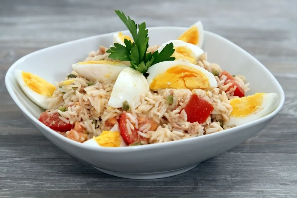 Image recette Salade de riz au thon à notre façon