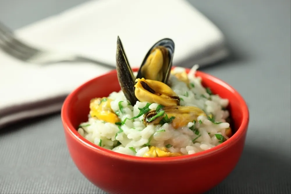 Recette Risotto de moules au persil