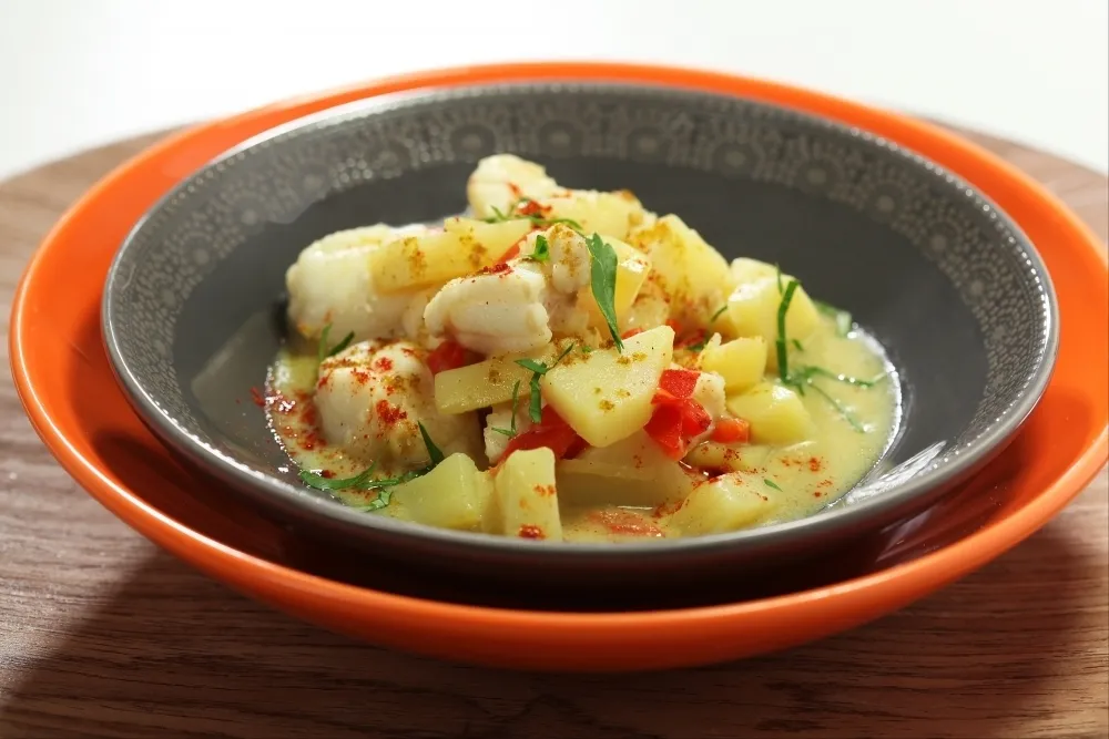 Image recette Curry de lotte et pommes de terre à l'orientale