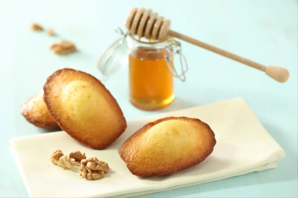 Image recette Madeleine aux noix et au miel