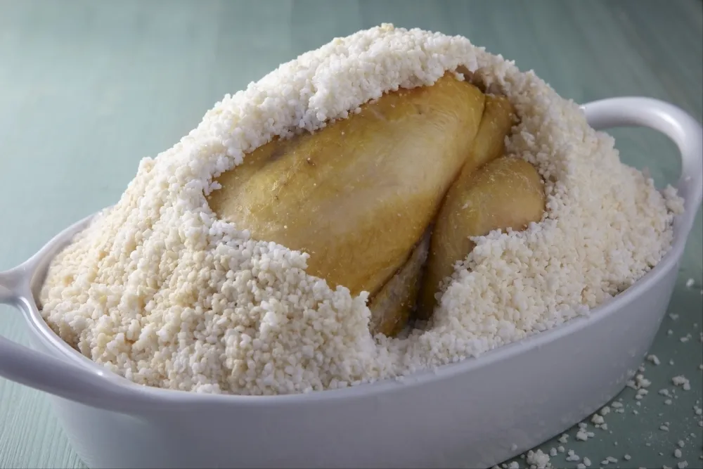 Image recette Poulet en croûte de sel