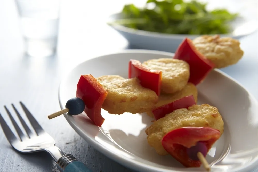 Image recette Brochette de nuggets aux poivrons