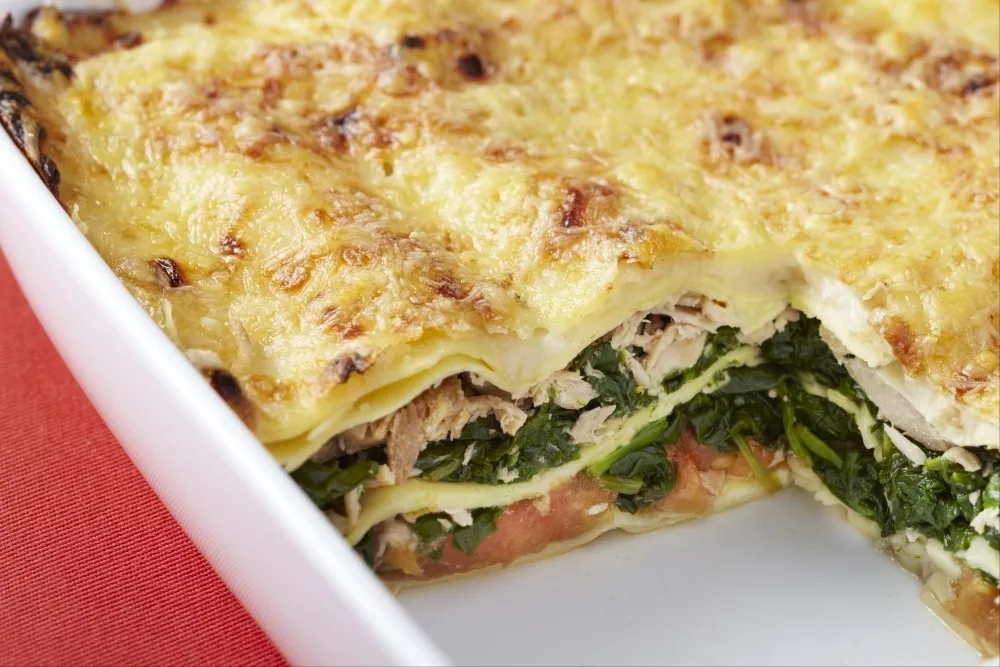 Image recette Lasagne de thon et épinards