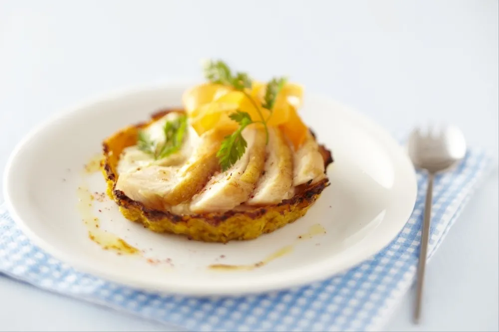 Image recette Tartelette carottes-pommes de terre, ricotta et poulet