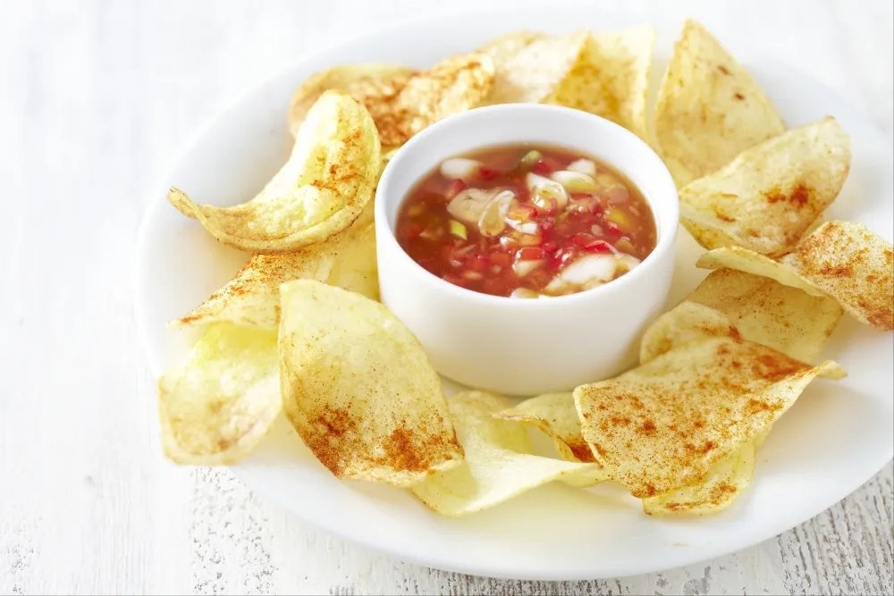 Recette Chips au paprika et sauce piquante maison