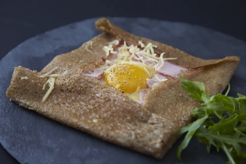 Recette Galette jambon oeuf fromage