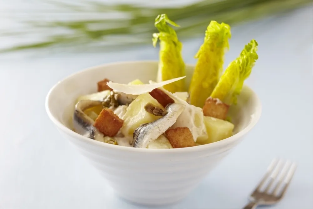 Image recette Salade de pommes de terre sauce César
