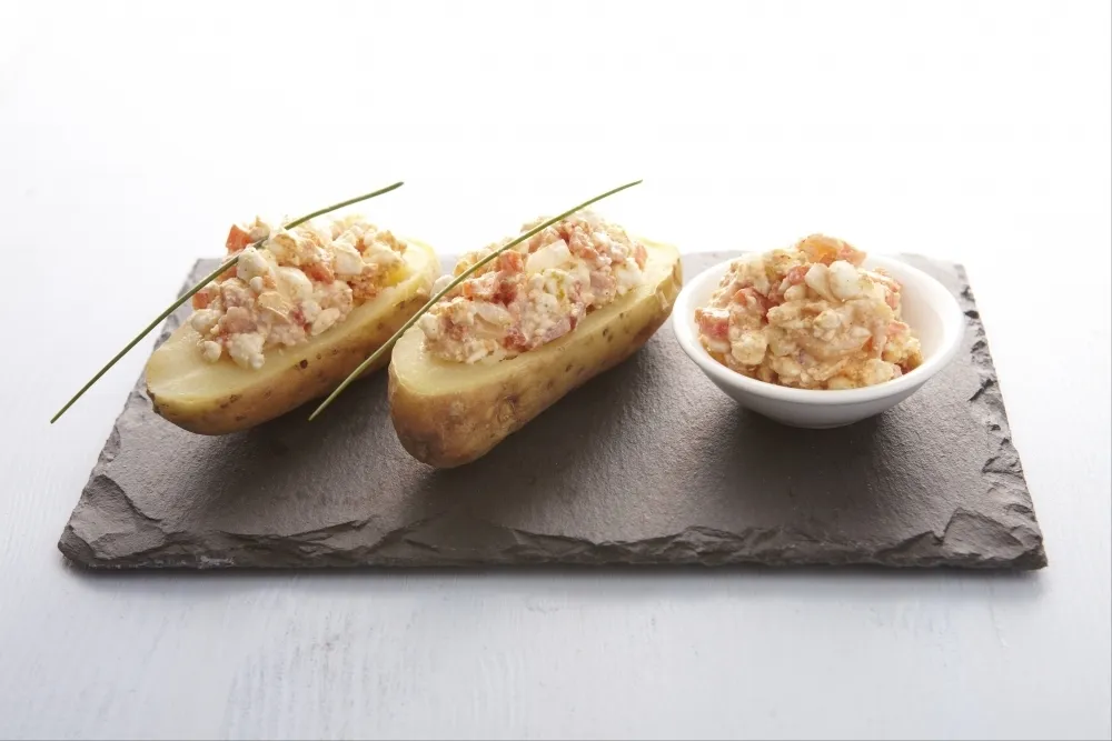 Recette Baked potatoes au cottage cheese
