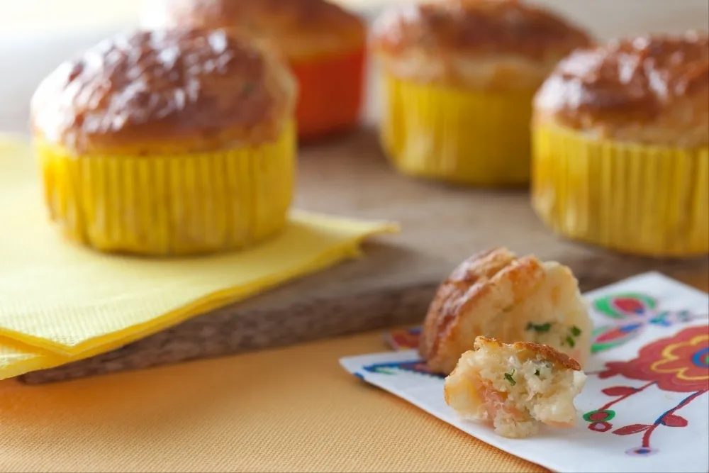 Image recette Muffins au saumon et à la ciboulette