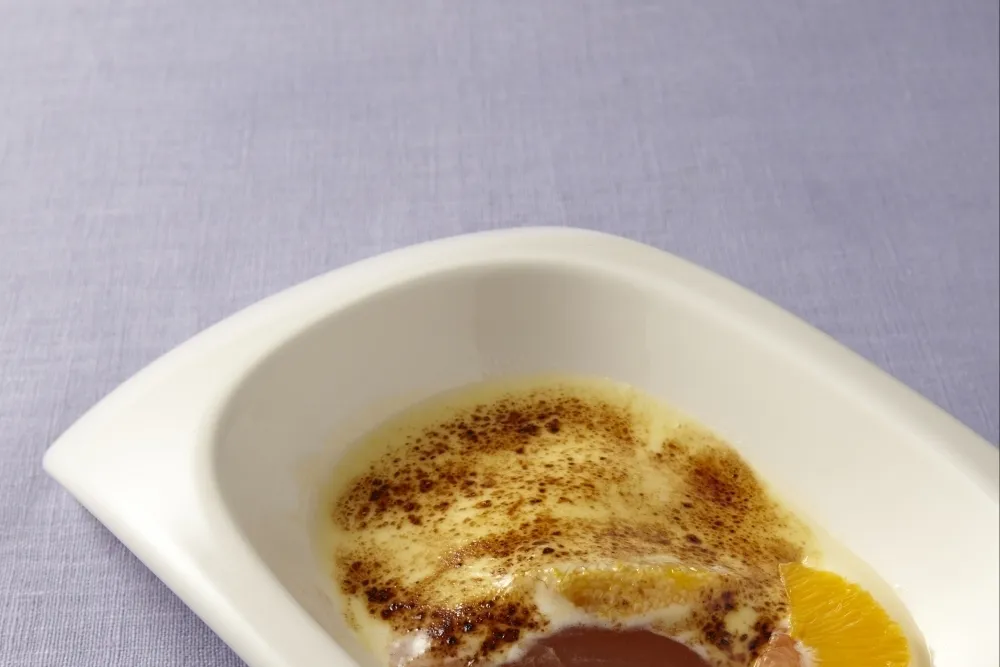 Image recette Chaud-froid d'agrumes au Grand Marnier et gelée de thé