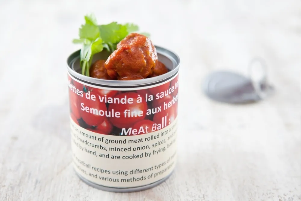 Image recette Ball in the can - Boulettes de veau à la sauce tomate
