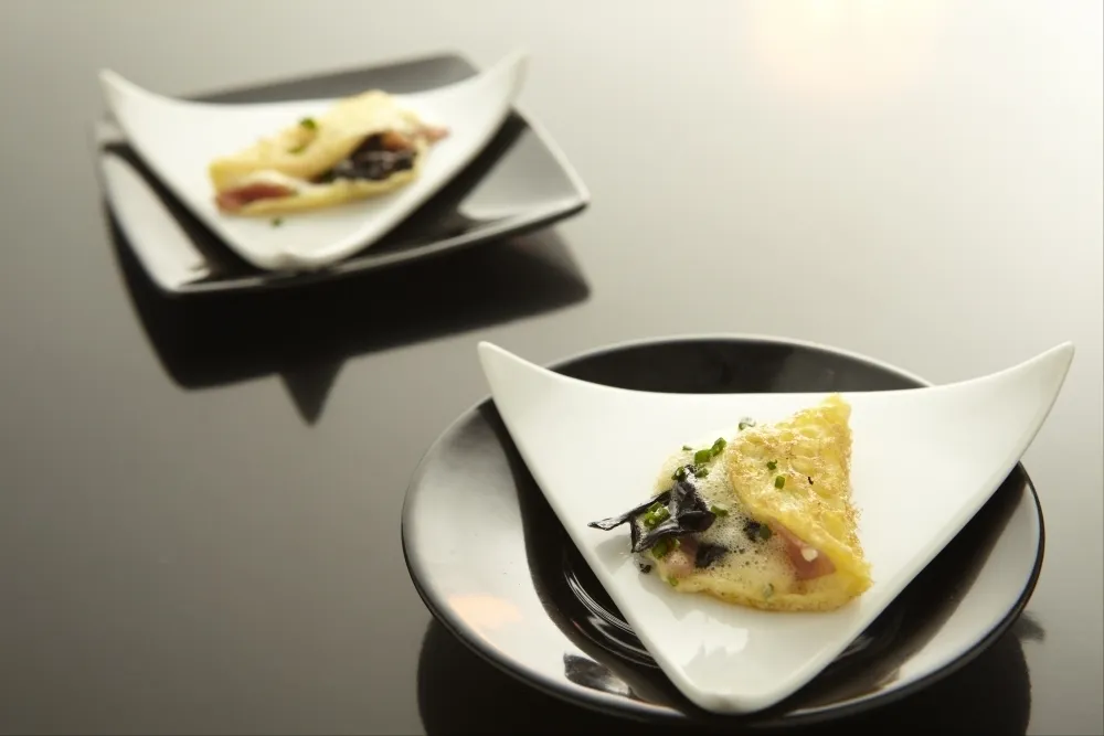 Recette omelette-fine-roulee-aux-trompettes-de-la-mort