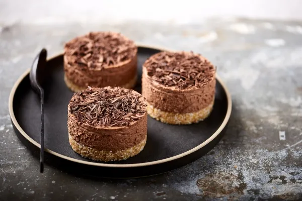 Image recette Cheesecake au chocolat sans cuisson, biscuit coco