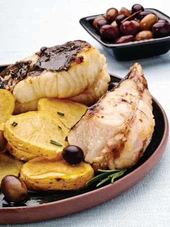 Image recette Turbot aux pommes de terre et aux olives