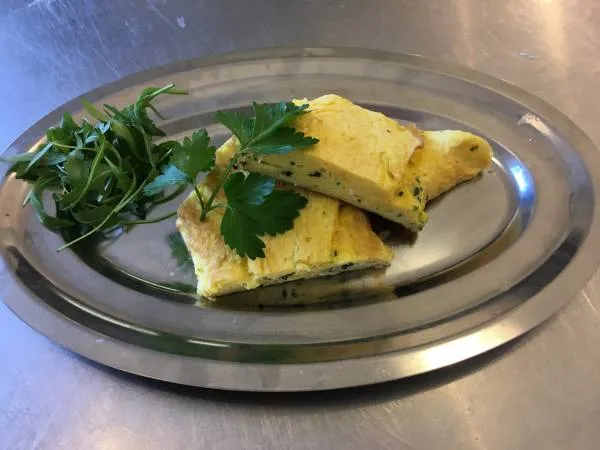 Image recette Wrap d'omelette, jambon blanc et légumes racine