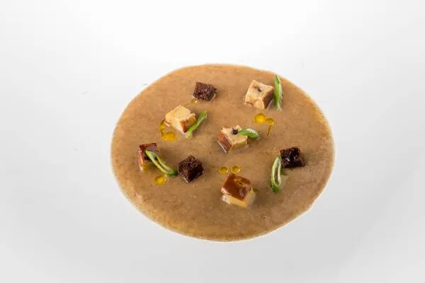 Image recette Crème de lentilles et pépites de foie gras