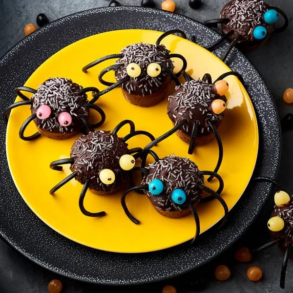 Image recette Muffins araignées en chocolat