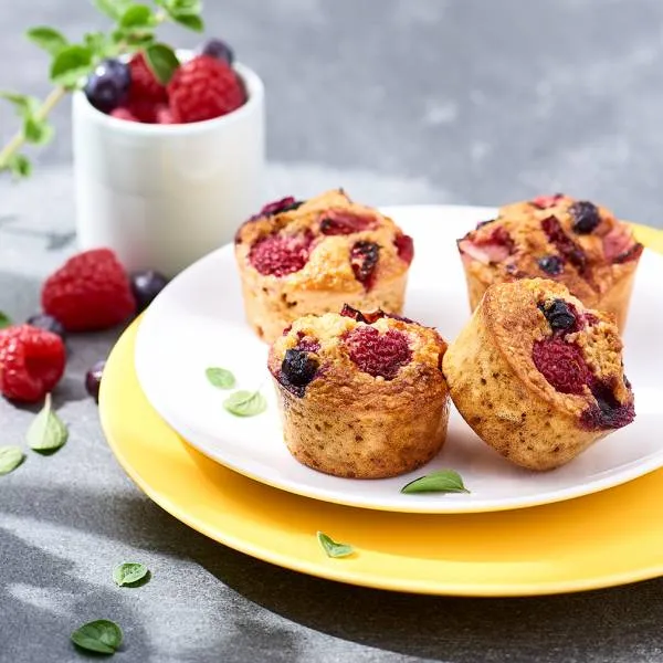 Image recette Mini Muffin de fruits rouges au muesli