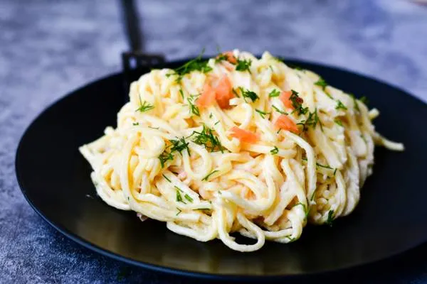 Image recette Spaghetti aux miettes de haddock fumé