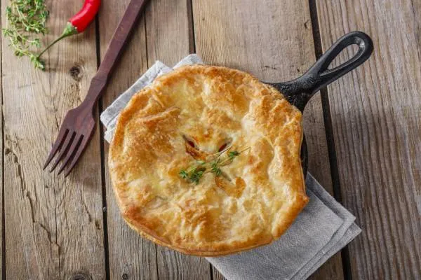 Image recette Pie croustillant de légumes au curry et à la pâte filo