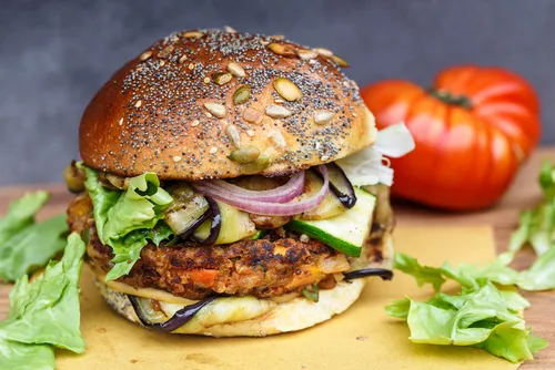 Image recette Burger veggie, haricots rouges et mozza