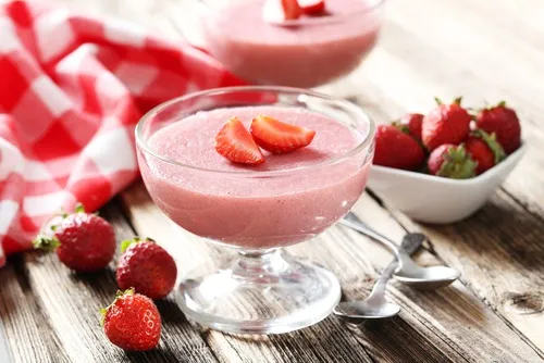 Image recette Mousse légère à la fraise