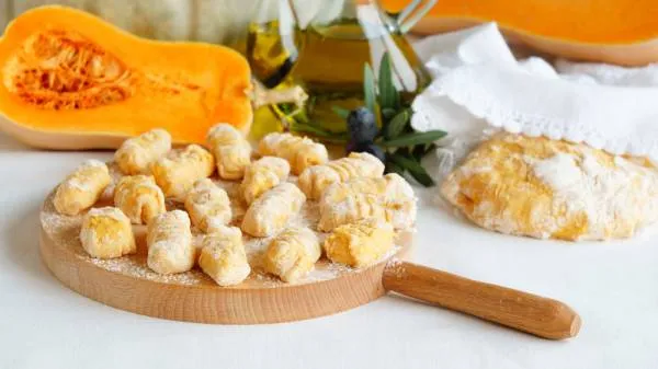 Image recette Gnocchi de potiron et patate douce, émulsion gorgonzola