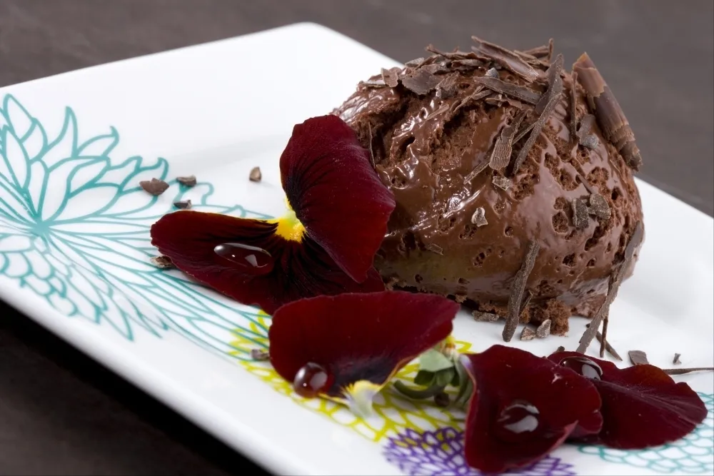 Image recette Mousse au chocolat à l'hibiscus
