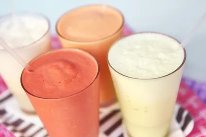 Milk-shake aux fruits rouges