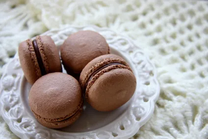 Image recette Macaron au sucre cuit, chocolat noir aux spéculoos