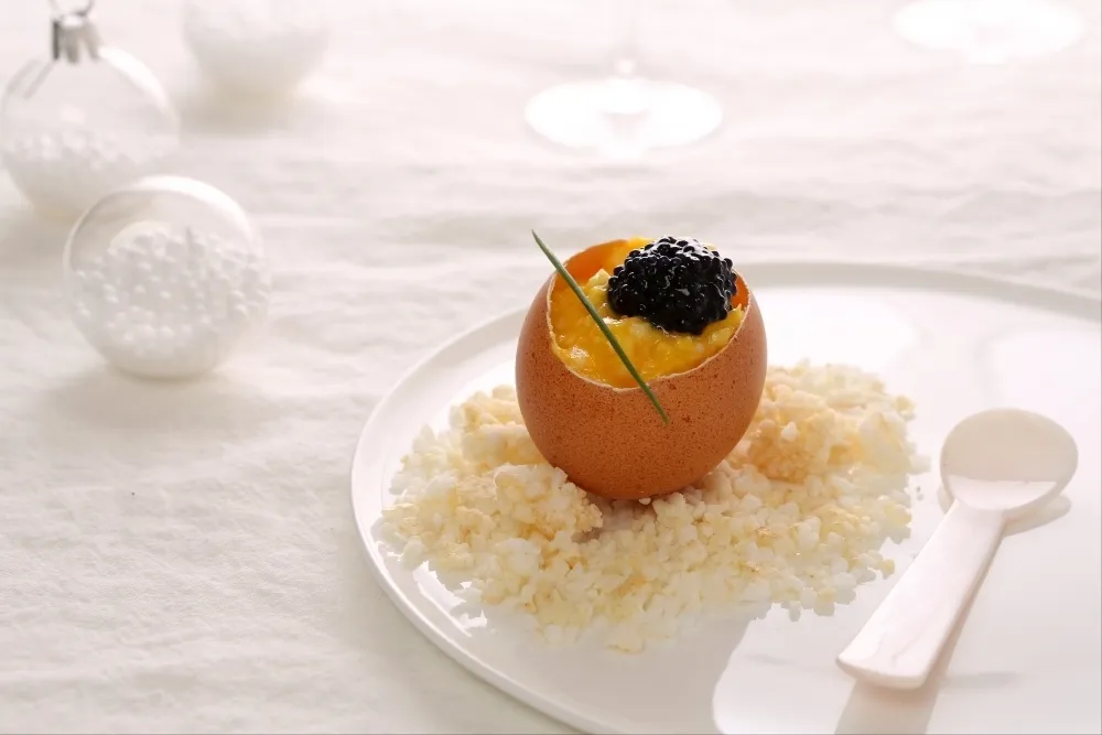 Image recette Brouillade d'oeufs au caviar