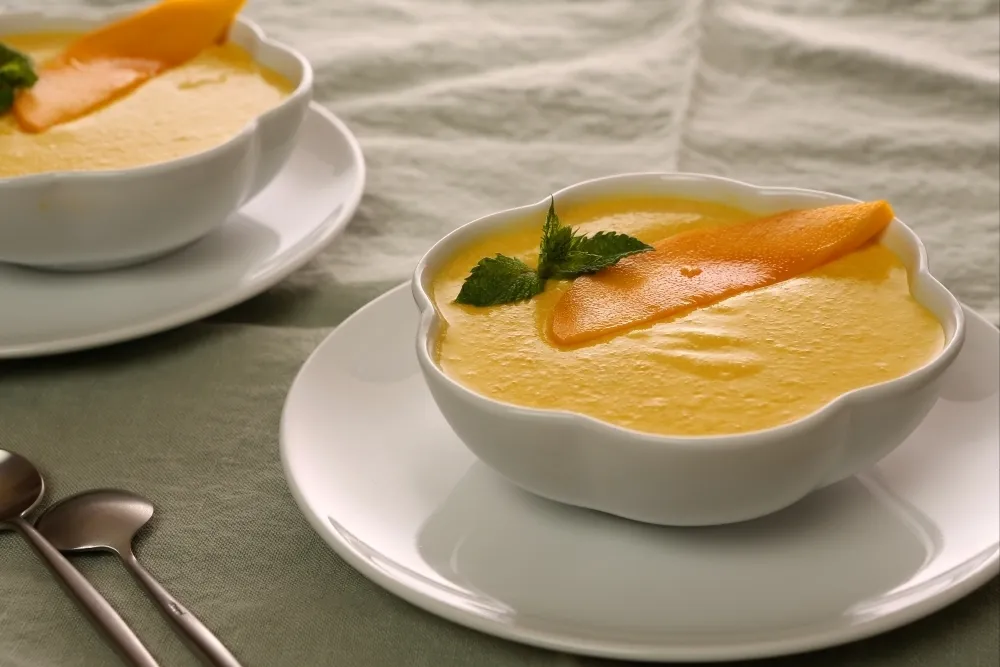 Image recette Crème de mangue et menthe