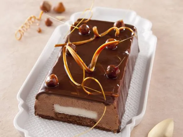 Image recette Bûche de Noël praliné chocolat