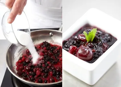 Image recette Confiture minute aux fruits rouges