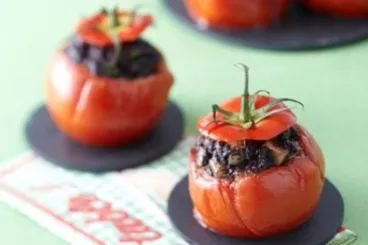 Image recette Tomate farcie, pomme & boudin