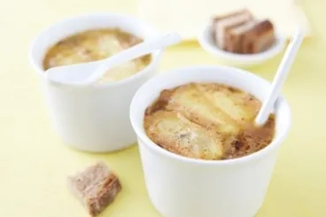 Image recette Soupe à l'oignon gratinée au munster 