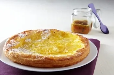 Image recette Tarte feuilletée à l'ananas et caramel passion
