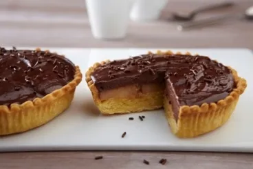 Image recette Tartelette aux poires et crémeux chocolat