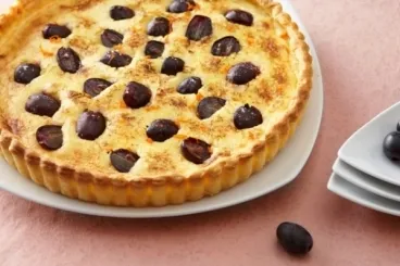 Image recette Tarte raisins mascarpone et zestes de clémentines
