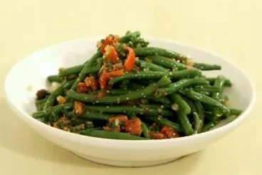 Image recette Salade de haricots verts à l'échalote, vinaigrette au curry