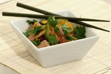 Image recette Wok de porc aux petits légumes version aigre-douce