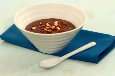 Image recette Soupe de chocolat rafraîchie au piment d'Espelette, chouchous